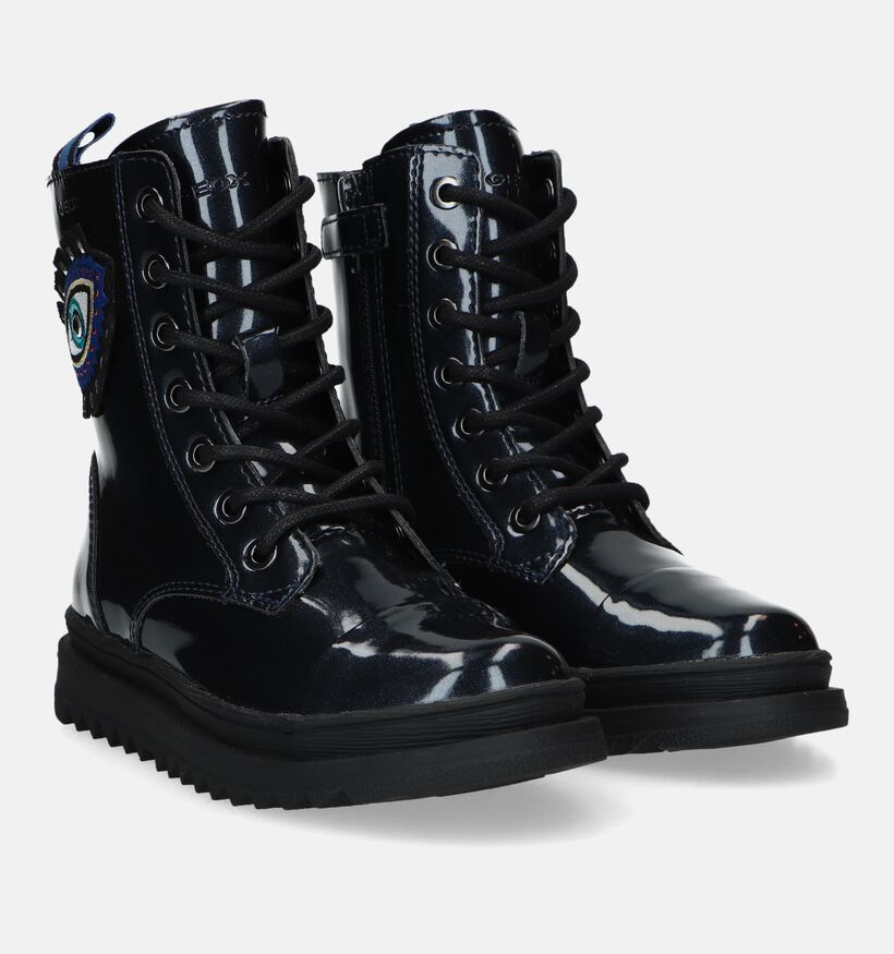 Geox Gillyjaw Blauwe Boots voor meisjes (330113) - geschikt voor steunzolen