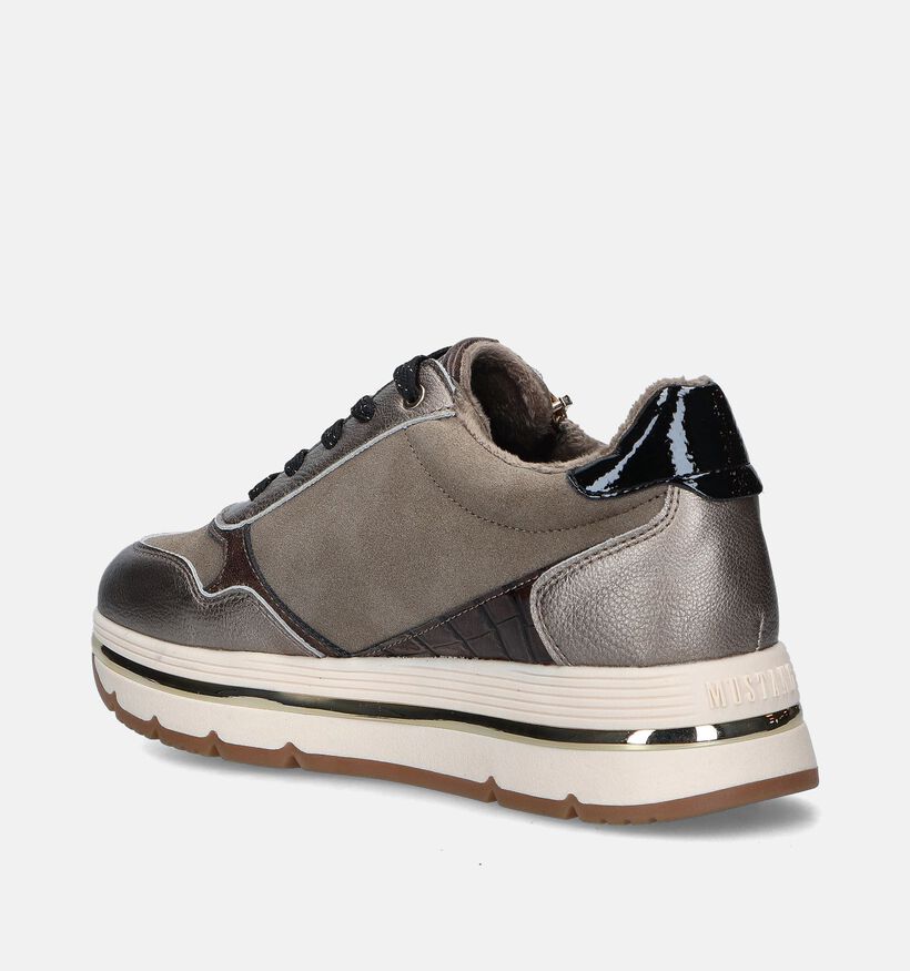 Mustang Taupe Sneakers voor dames (347279)