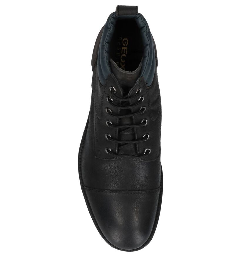 Geox Chaussures hautes en Noir en cuir (223072)