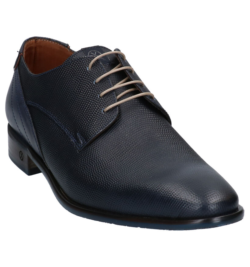 Ambiorix Chaussures classiques en Bleu foncé en cuir (274884)