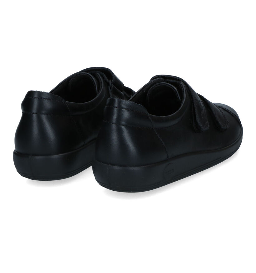 Ecco Soft 2.0 Chaussures à velcro en Noir pour femmes (314895) - pour semelles orthopédiques