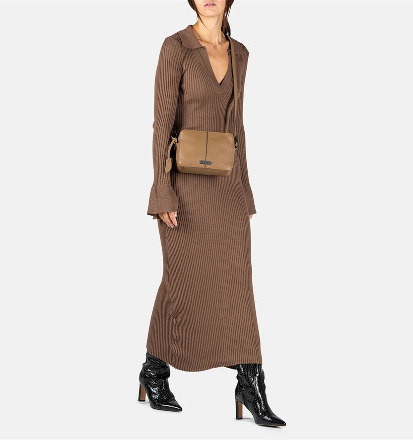 Burkely Sac porté croisé en Taupe pour femmes (333344)