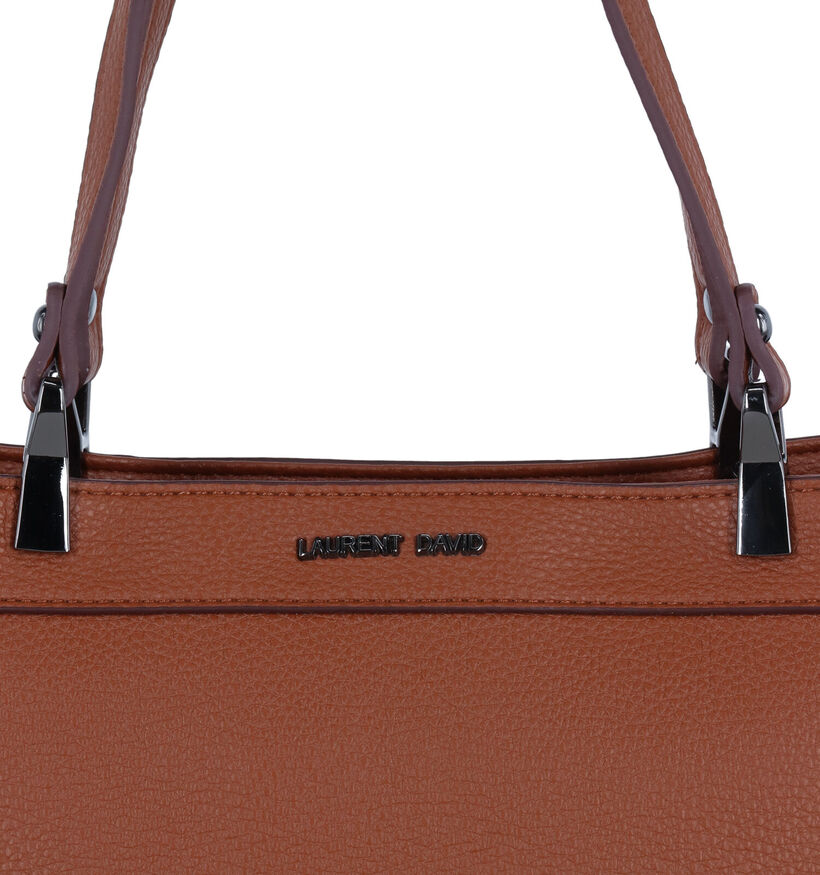 Laurent David Cognac Schoudertas voor dames (324306)