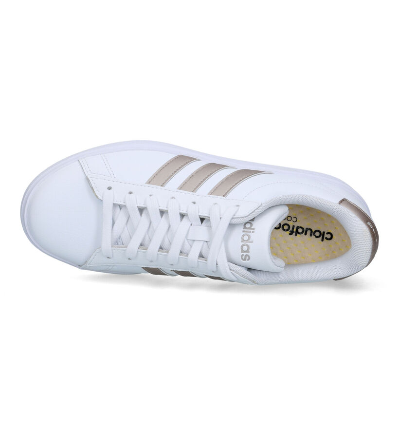 adidas Grand Court 2.0 Baskets sportives en Blanc pour femmes (356989) - pour semelles orthopédiques