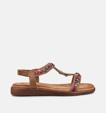 Signatur Sandales Blanc/Cognac