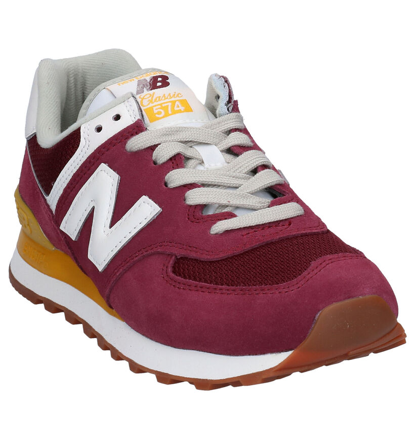 New Balance WL574 Roze Sneakers voor dames (301950) - geschikt voor steunzolen