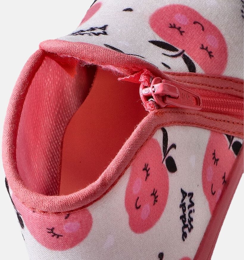 Milo en Mila Roze Pantoffels pour filles (358496) - pour semelles orthopédiques