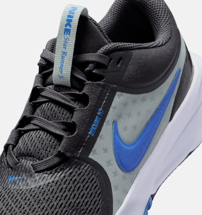 Nike Star Runner 5 Baskets en Gris/Bleu pour gar&ccedil;ons (373412)