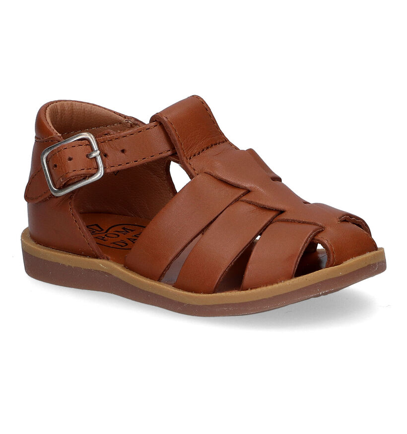 Pom d'Api Poppy Daddy Sandales en Cognac pour garçons (304799)