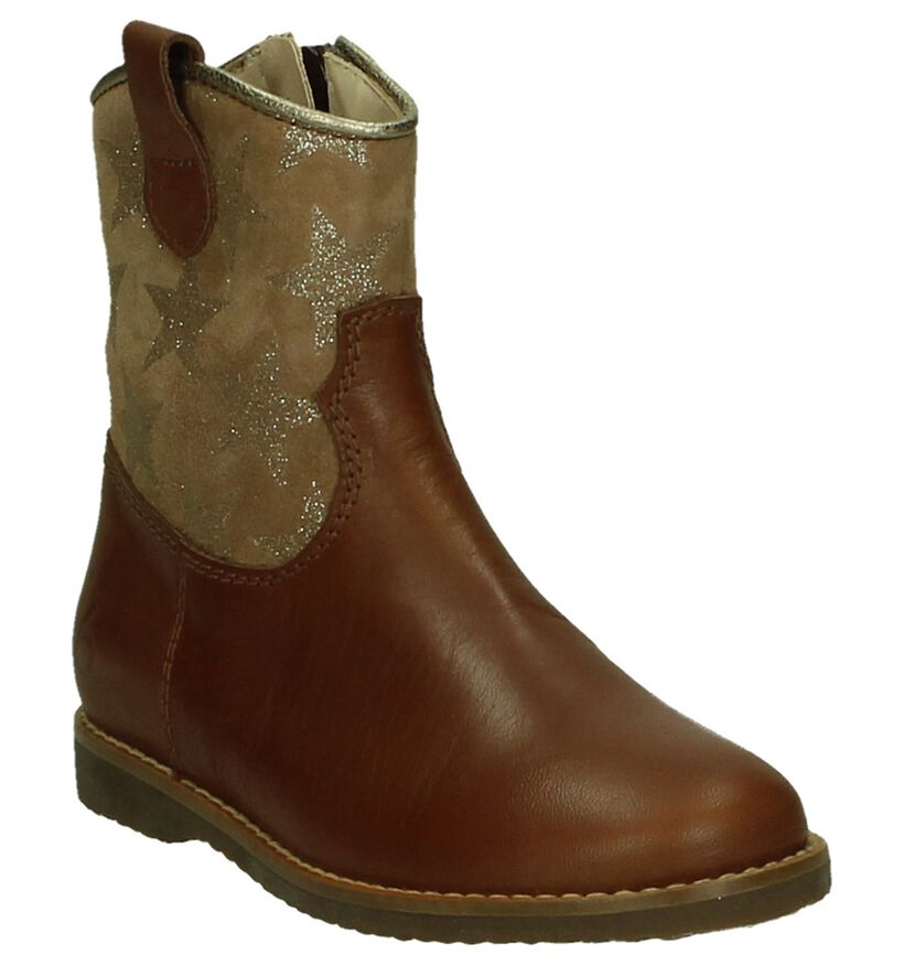 Beberlis Bottes basses en Cognac en cuir (203446)