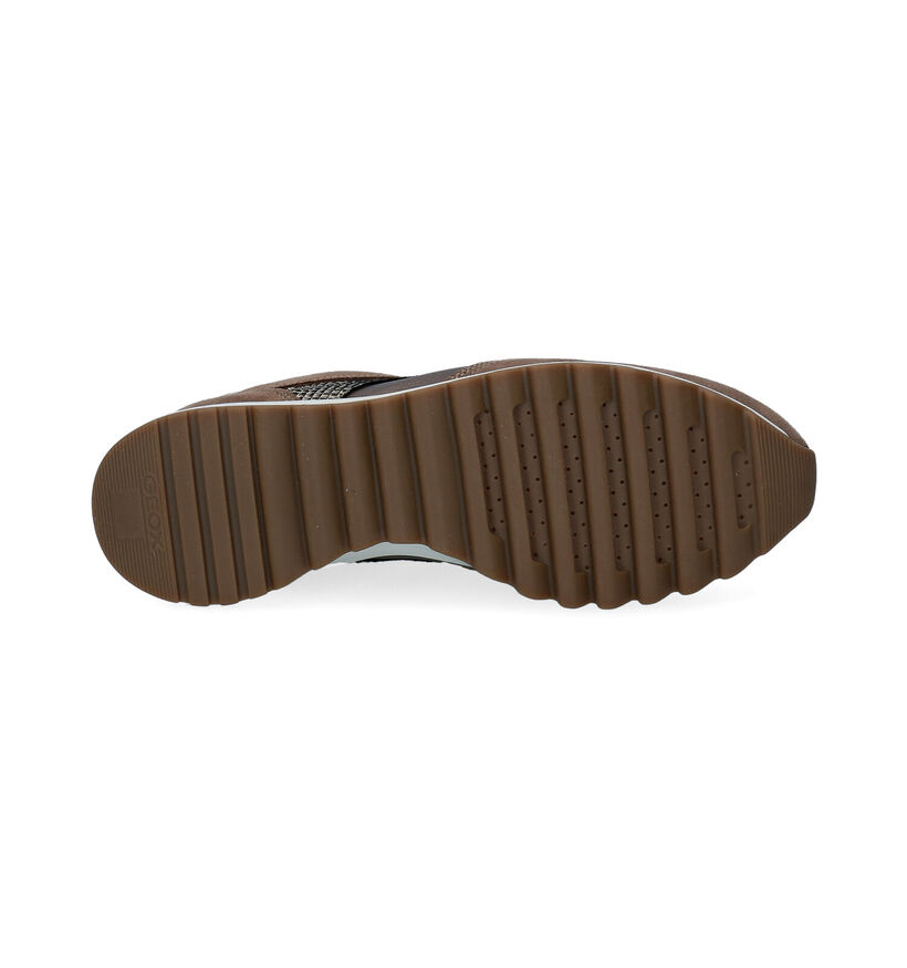 Geox Tabelya Taupe Veterschoenen voor dames (294748) - geschikt voor steunzolen