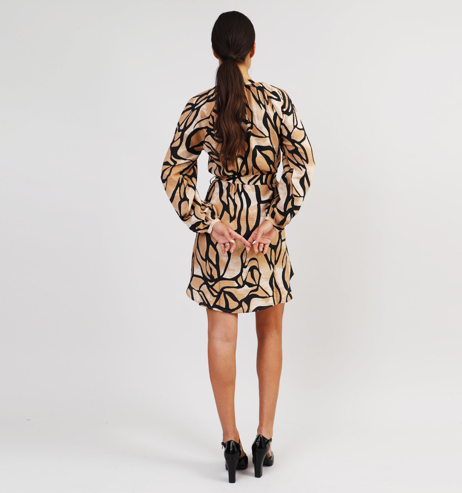 Vero Moda Martha Bruine Korte jurk Dames Kleedjes Online op TORFS.BE