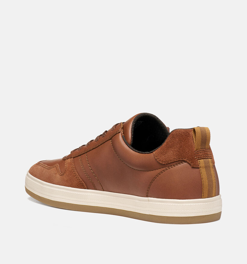 Geox Serifos Cognac Schoenen met Veters en Rits voor heren (376355) - geschikt voor steunzolen
