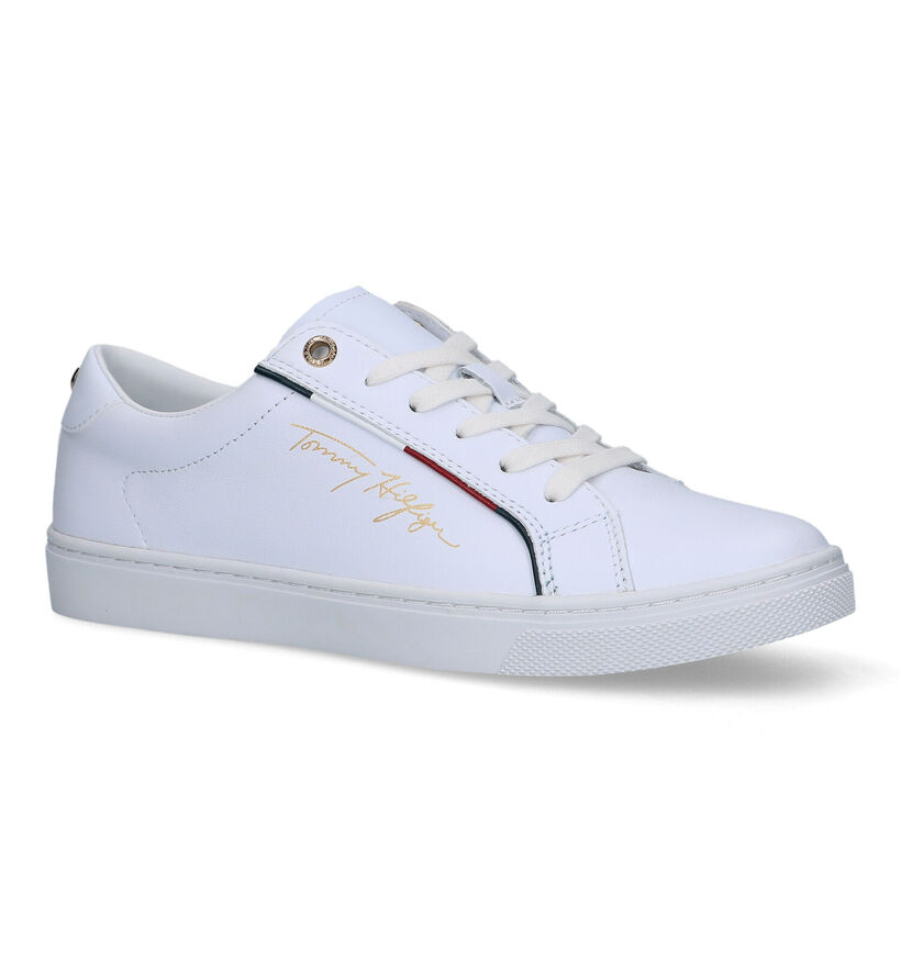 Tommy Hilfiger Baskets casual en Blanc en cuir (333018)