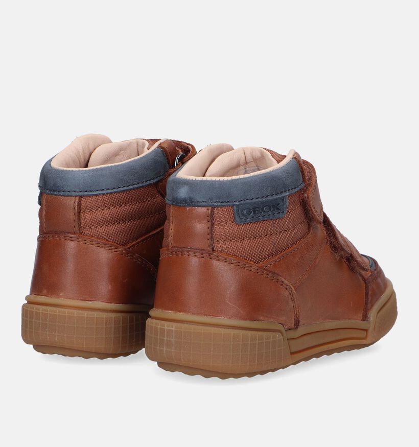 Geox Poseido Cognac Velcroboots voor jongens (330063) - geschikt voor steunzolen