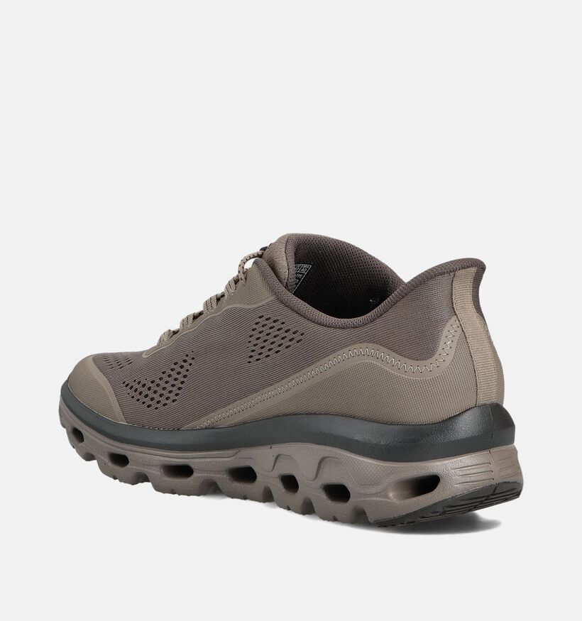 Skechers Glide-Step Sole Taupe Sneakers Skechers Glide-Step Sole Taupe Sneakers voor heren (359738)