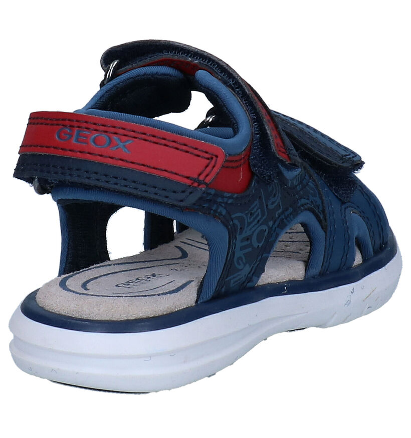 Geox Maratea Sandales en Bleu en simili cuir (302112)