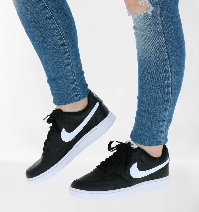 Nike Court Vision Baskets en Blanc pour femmes (316792) - pour semelles orthopédiques