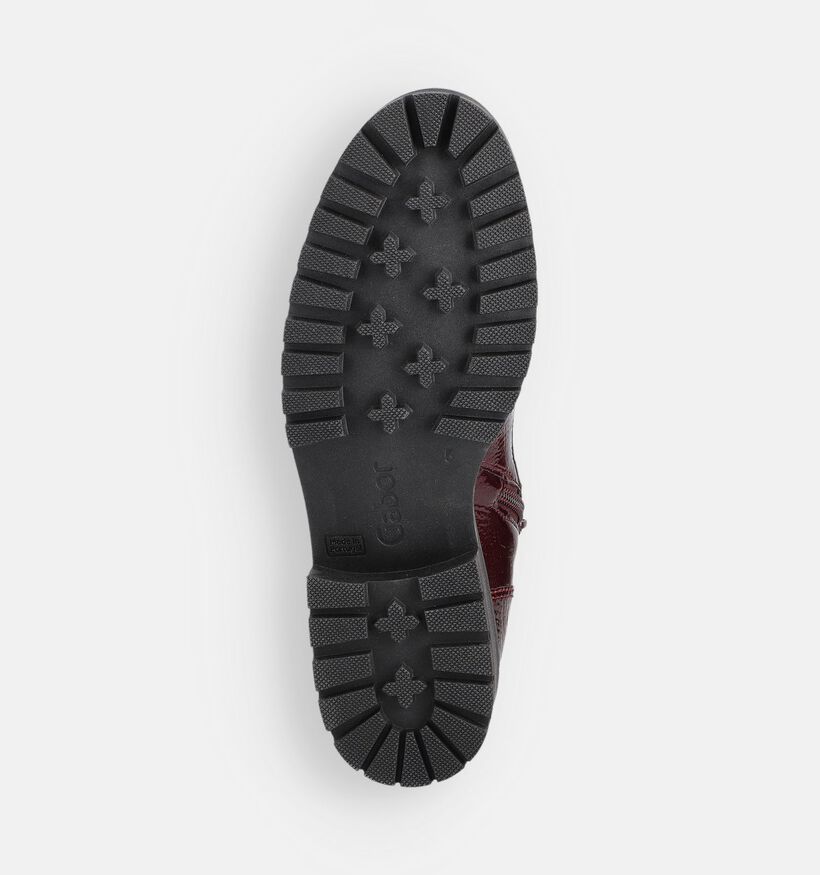 Gabor Boots à lacets en Bordeaux pour femmes (363416) - pour semelles orthopédiques