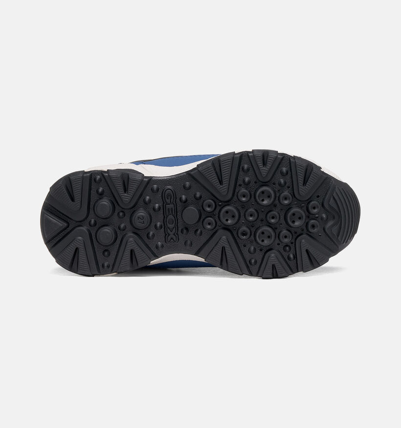 Geox Magnetar Boots &agrave; lacets en Bleu pour gar&ccedil;ons (376235) - pour semelles orthop&eacute;diques