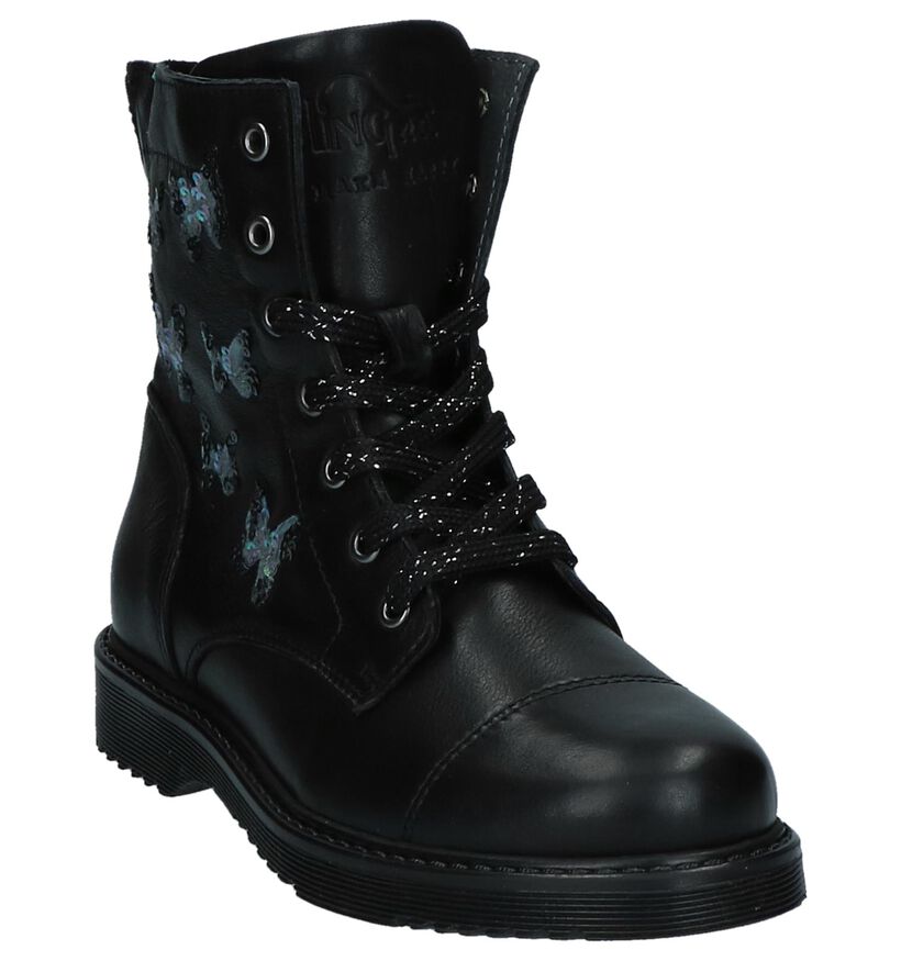 Zwarte Kipling Humilie Boots met Vlinders in leer (232534)