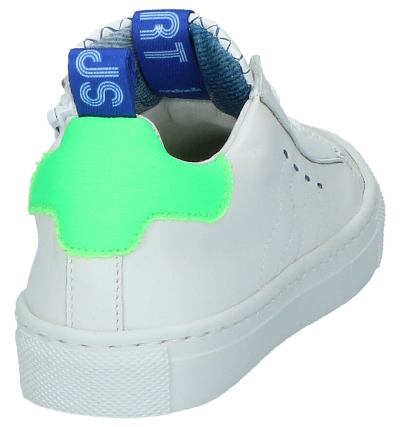 Rondinella Lage Geklede Sneakers Wit, , pdp