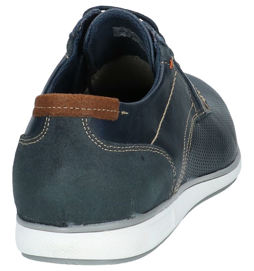 Borgo Sport Chaussures basses en Bleu foncé en cuir (209758)