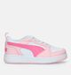 Puma Rebound V6 ac Baskets en Rose pour filles (334491) - pour semelles orthopédiques