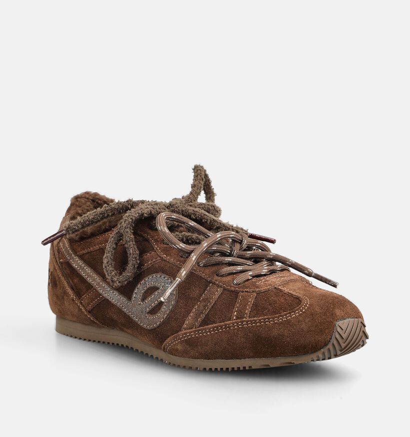 No Name Evo Run Baskets en Marron pour femmes (380989) - pour semelles orthop&eacute;diques