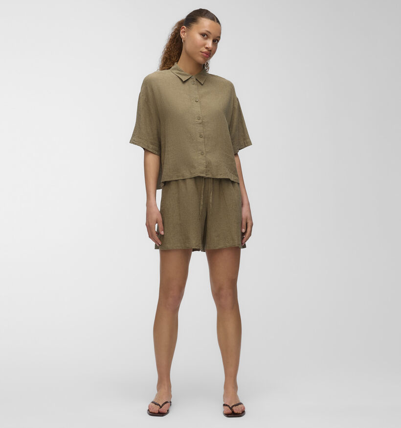 Vero Moda Linn Kakigroene Short voor dames (367180)