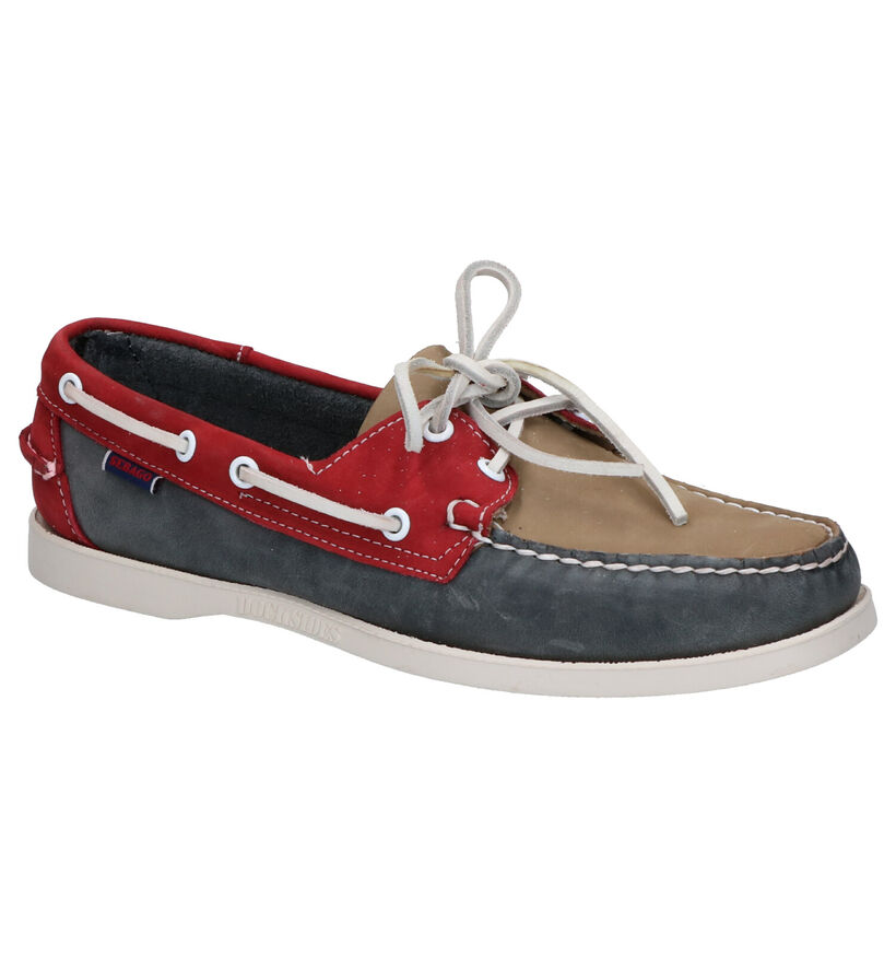 Sebabo Dockside Chaussures bateau en Bleu pour hommes (303608)