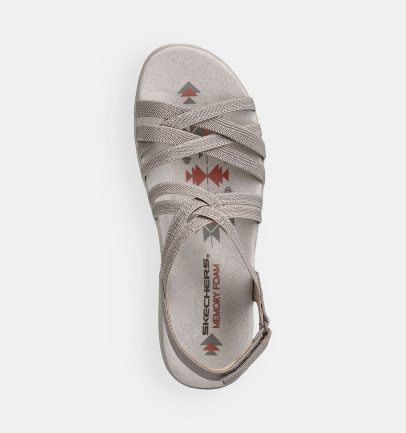 Skechers Reggae Slim Summer Getaway Taupe Sandalen voor dames (371269)