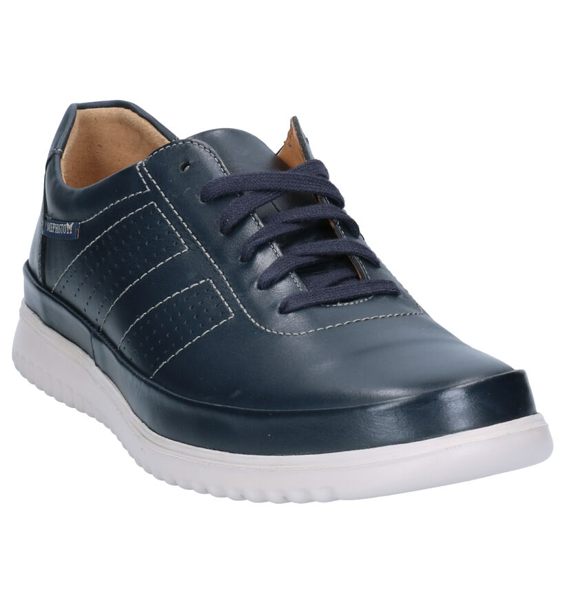 Mephisto Tomy Randy Chaussures à lacets en Bleu en cuir (271935)