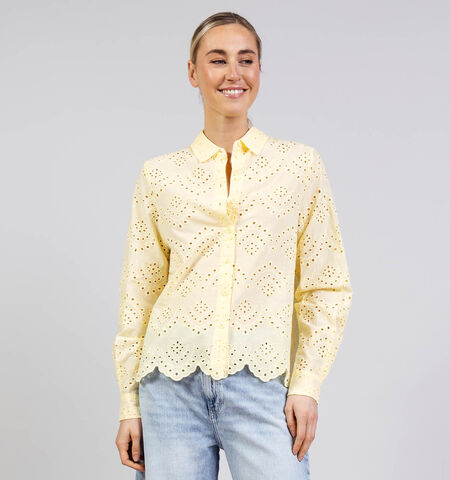 Pieces Blouses Geel