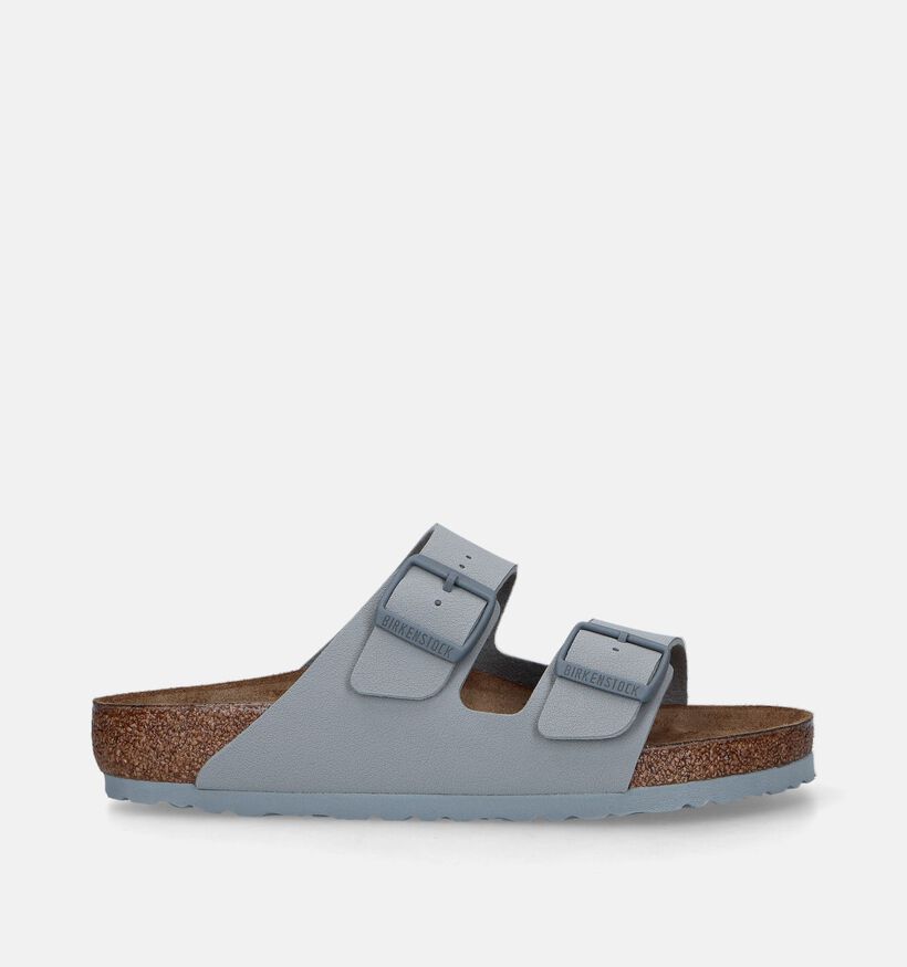 Birkenstock Arizona Birko Flor Nu-pieds en Gris pour femmes (338033)