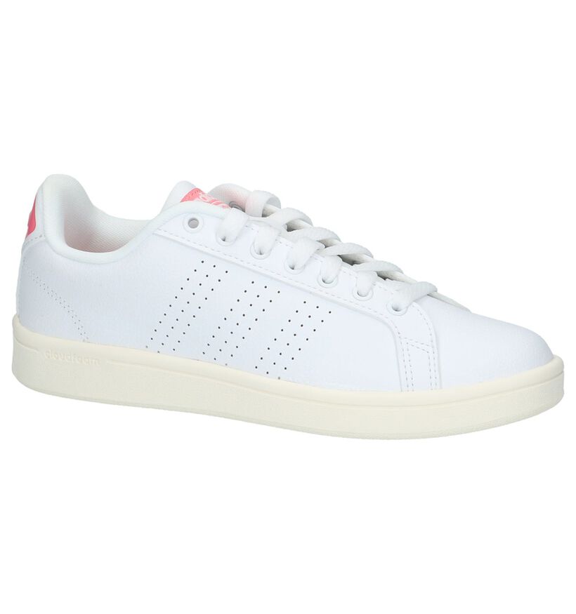 adidas Cloudfoam Adventage Baskets en Blanc en simili cuir (218293)