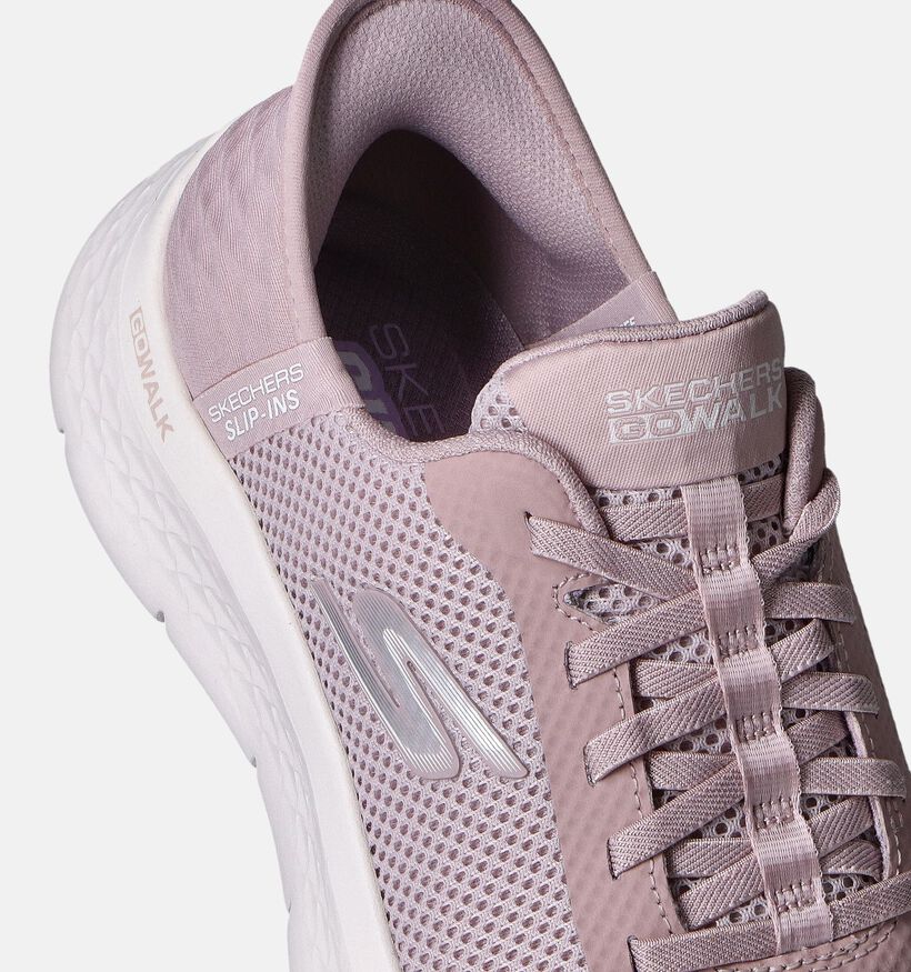 Skechers Go Walk Flex Grand Slip-ins en Rose pour femmes (351917)