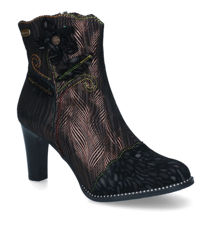 Laura Vita Alcbaneo Bottillons en Noir en nubuck (316690)
