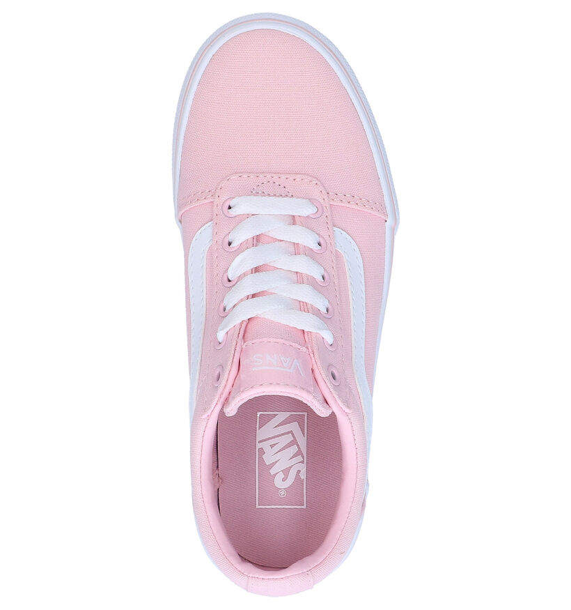 Vans Ward Roze Sneakers in stof (285715)