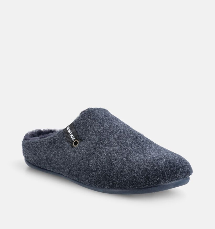 Verbenas Eagle Picos Pet Tone Pantoufles ouvertes en Bleu fonc&eacute; pour hommes (379168)