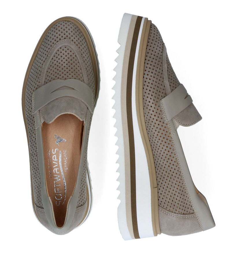 Softwaves Grijze Mocassins in nubuck (308389)