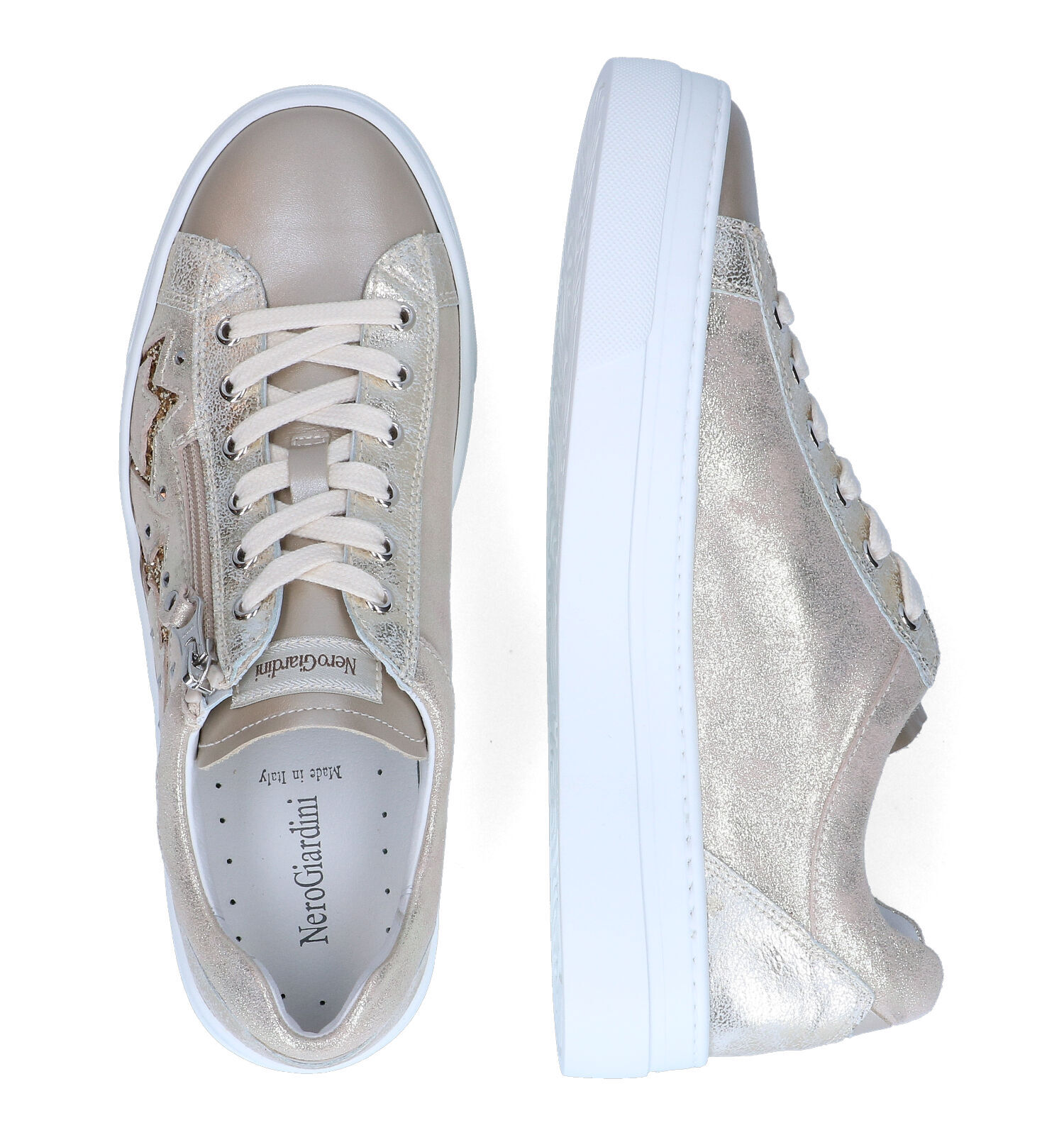 NeroGiardini Gouden Sneakers | TORFS.BE | Gratis verzend en retour