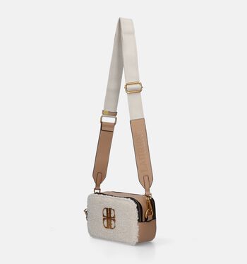 Laurent David Crossbody tassen Zwart/Taupe/Blauw