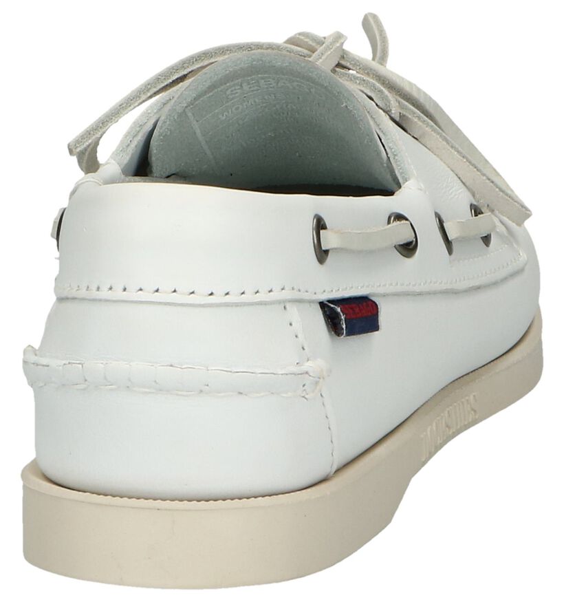 Sebabo Dockside Chaussures bateau en Blanc pour femmes (303747)