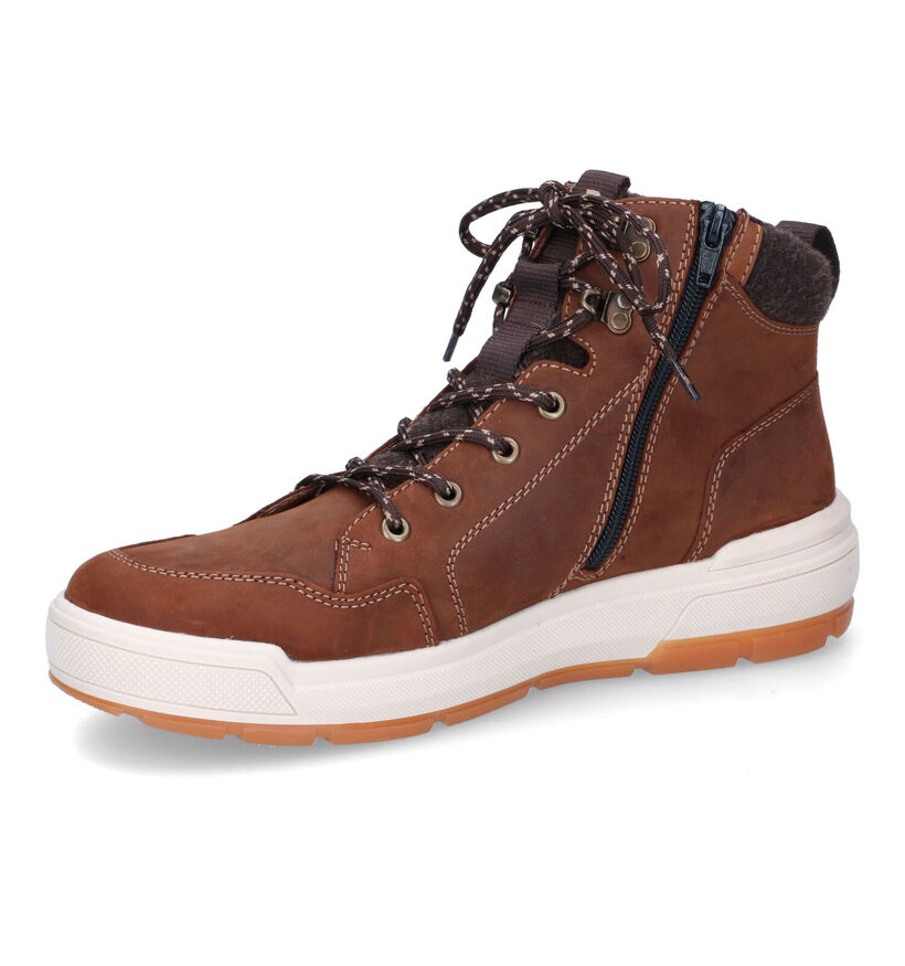 R-Evolution Boots à lacets en Cognac en nubuck (317035)