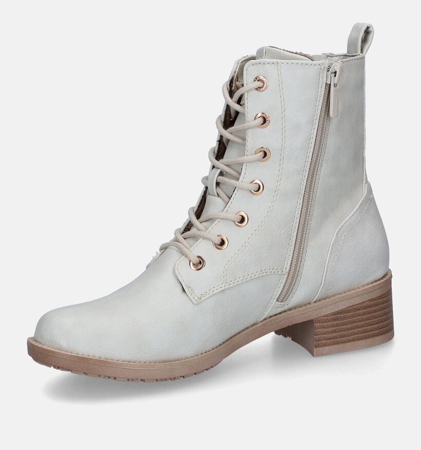 Mustang Boots à lacets en Taupe pour femmes (316062)