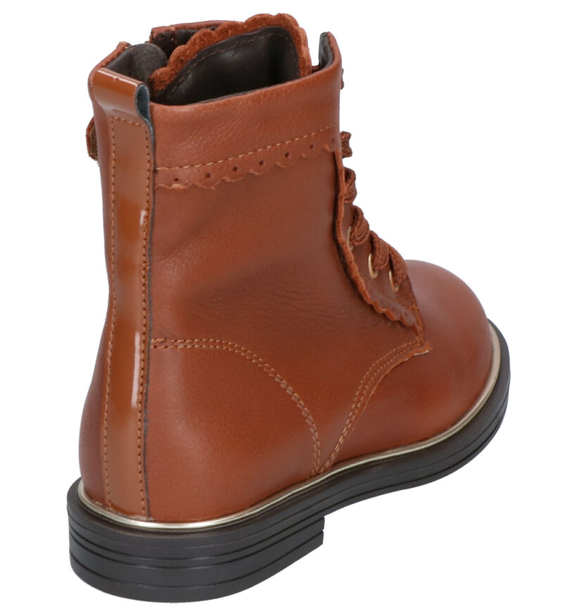 Little David Tigan Bottines en Cognac en cuir (261164)