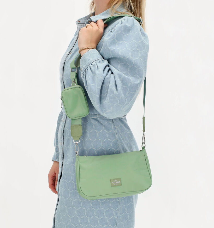 Charm London Groene Crossbody tas voor dames (358970)