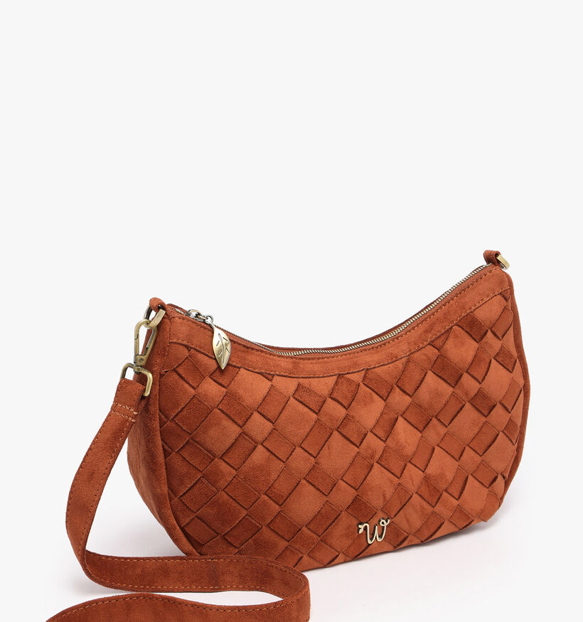Woomen Aubepine Cognac Crossbodytas voor dames (378680)