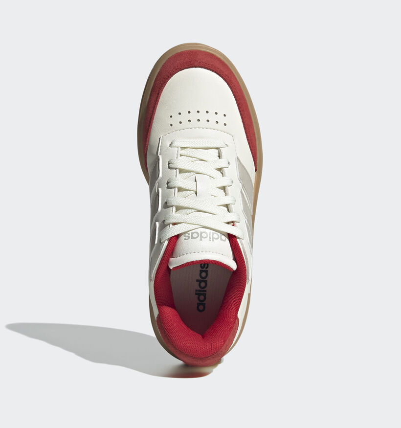 adidas Courtblock J Ecru Sneakers voor meisjes, jongens (357491) - geschikt voor steunzolen
